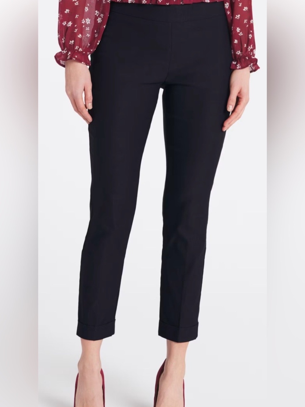 Cuffed straight trouser